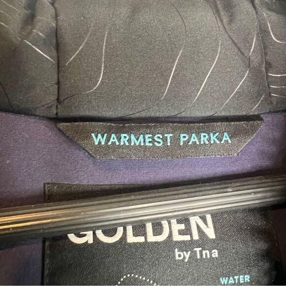 TNA Purple Hooded Parka with Faux Fur Trim - Picture 4 of 9